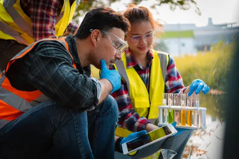 Environmental water quality sampling from natural water sources